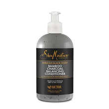 Load image into Gallery viewer, SHEA MOISTURE African Black Soap Bamboo Charcoal Balancing Conditioner Product Bottle