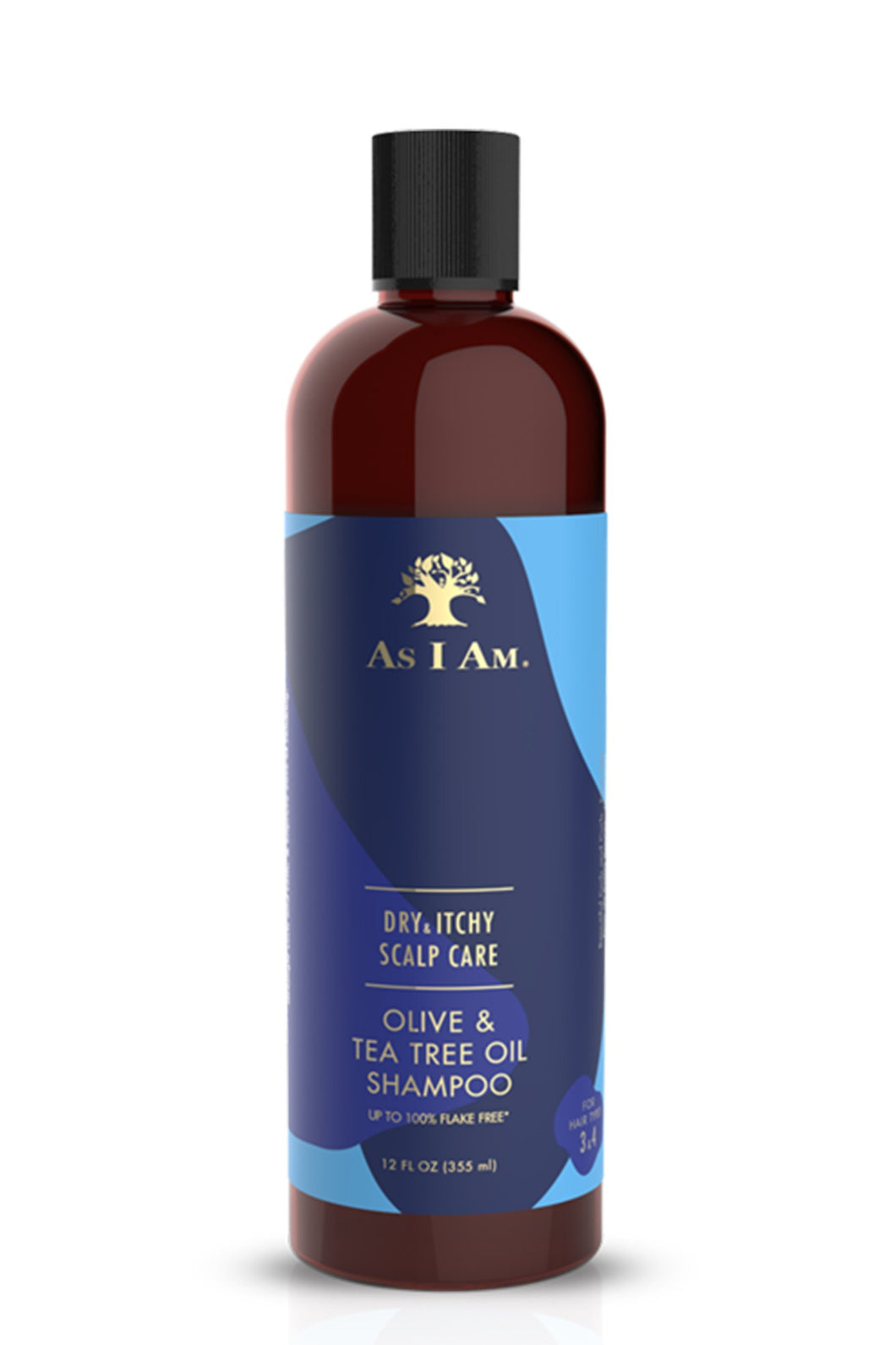AS I AM Dry and Itchy Scalp Care Olive and Tea Tree Oil Shampoo Product Bottle
