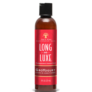 AS I AM Long and Luxe GroYogurt Leave In Conditioner Product Bottle