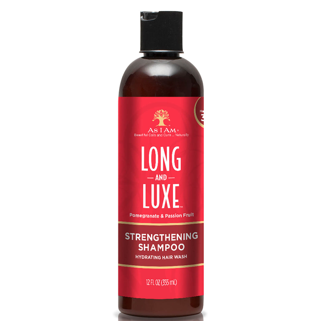 AS I AM Long and Luxe Strengthening Shampoo Product Bottle