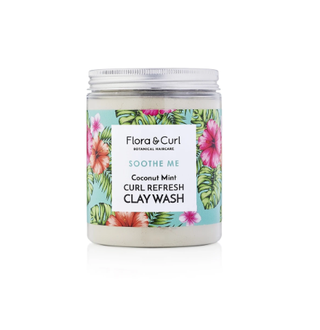 FLORA & CURL Coconut Mint Curl Refresh Clay Wash Product
