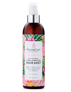 FLORA & CURL Jasmine Oasis Hydrating Hair Mist Product Bottle