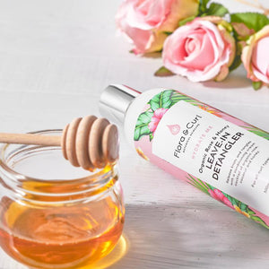 FLORA & CURL Organic Rose & Honey Leave-in Detangler Product Bottle