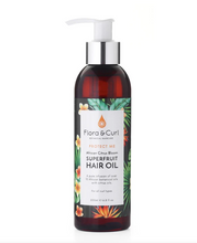Load image into Gallery viewer, FLORA &amp; CURL African Citrus Superfruit Hair Oil Product Bottle
