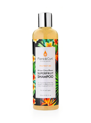 FLORA & CURL African Citrus Superfruit Shampoo Product Bottle