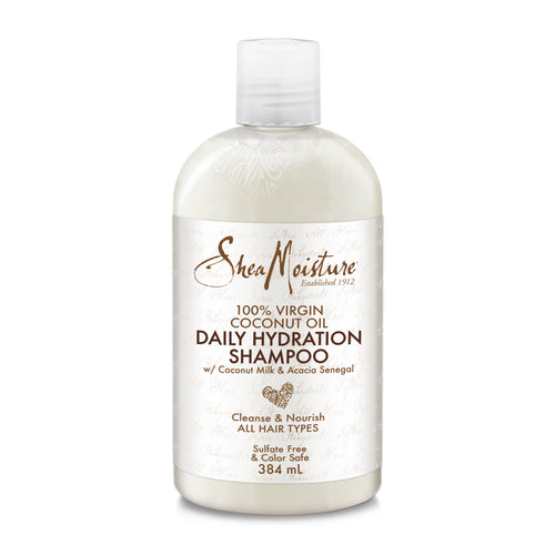 SHEA MOISTURE 100% Virgin Coconut Oil Daily Hydration Shampoo Product Bottle