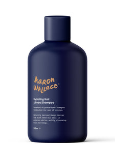Aaron Wallace Hair and Beard Shampoo product bottle