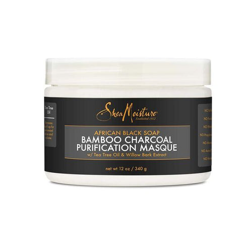 SHEA MOISTURE African Black Soap Bamboo Charcoal Purification Masque Product 