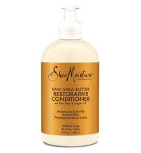 Load image into Gallery viewer, SHEA MOISTURE Raw Shea Butter Restorative Conditioner Product Bottle
