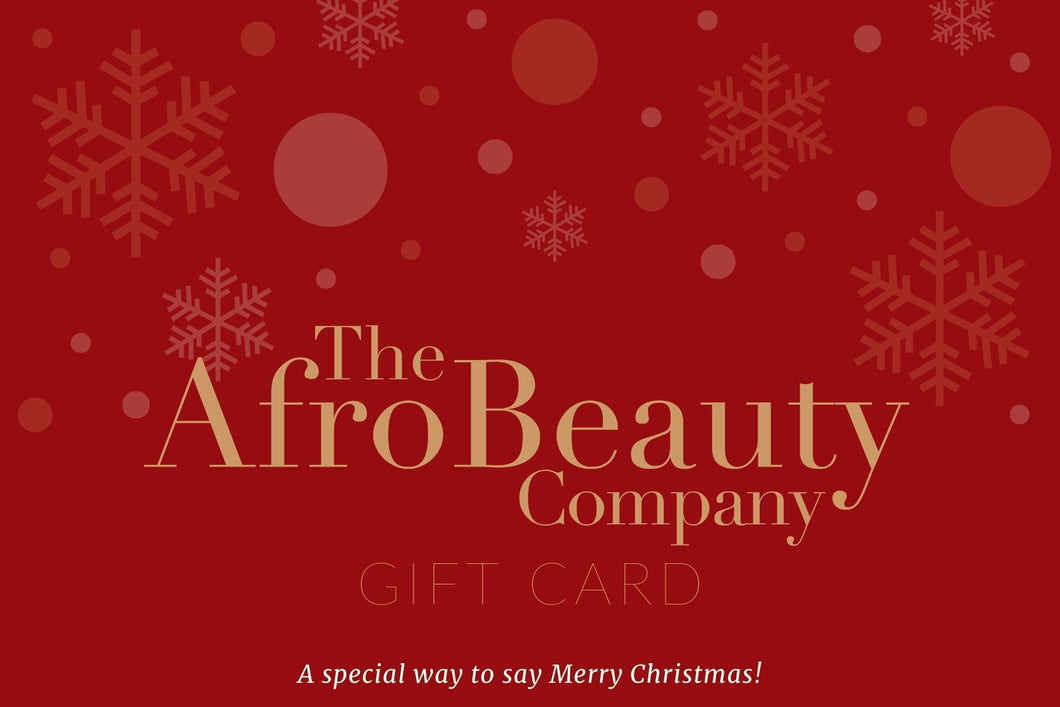 The Afro Beauty Company Christmas Gift Card